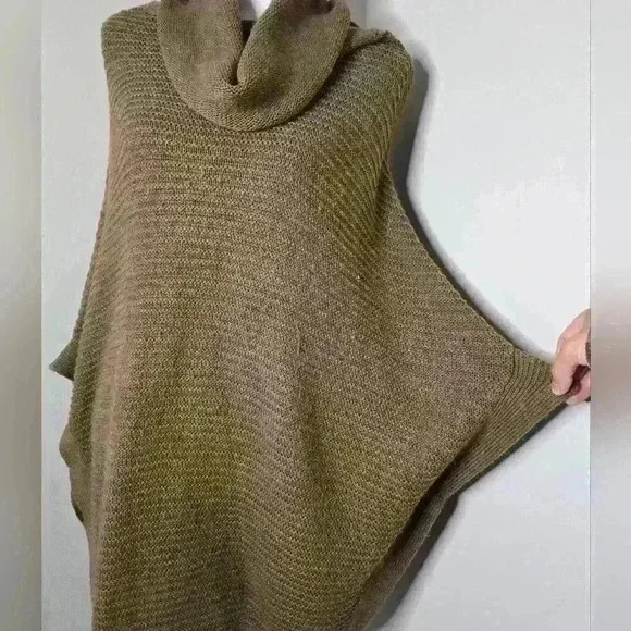 Merona Cowl Neck Sweater Poncho M/L - Picture 2 of 8